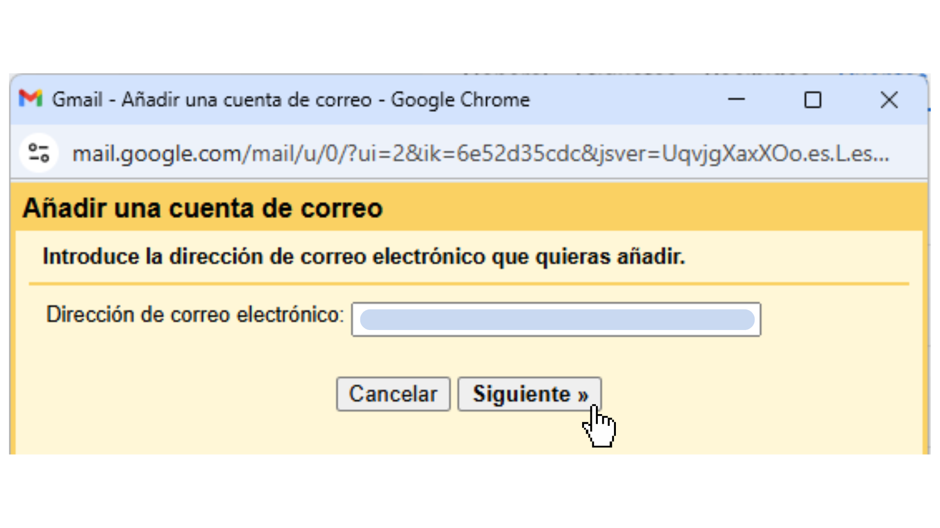 Proceso de configuración de Gmail 6
