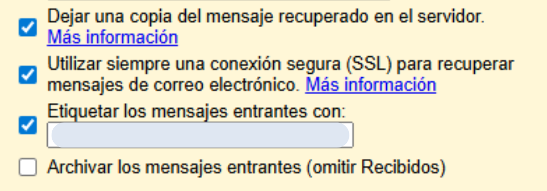 Proceso de configuración de Gmail 7